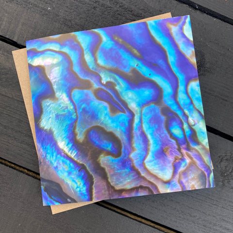 Paua Shell Print Greetings Cards - by Mhairi Sim - Girl Paua