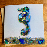 Paua Shell Print Greetings Cards - by Mhairi Sim - Girl Paua