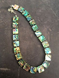 Beautiful Paua Shell & Silver Ball Necklace - by Mhairi Sim - Girl Paua