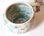 Blue and White Speckled Collection Tea Cups- by Claire Farmer - Little Bird Ceramics