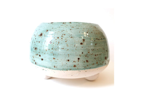 Duck Egg Speckled Collection Sugar Bowl - by Claire Farmer - Little Bird Ceramics