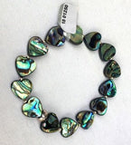 Beautiful Paua Shell  & Silver Ball Bracelet - by Mhairi Sim - Girl Paua