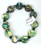 Paua Shell & Crystal Bracelets - by Mhairi Sim - Girl Paua