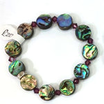 Paua Shell & Crystal Bracelets - by Mhairi Sim - Girl Paua