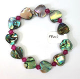 Paua Shell & Crystal Bracelets - by Mhairi Sim - Girl Paua