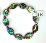 Paua Shell & Crystal Bracelets - by Mhairi Sim - Girl Paua