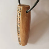 Long Chevron Wooden Pendant by Neil Paterson