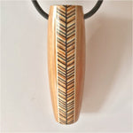 Long Chevron Wooden Pendant by Neil Paterson