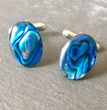 Paua Shell Cufflinks - by Mhairi Sim - Girl Paua