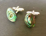 Paua Shell Cufflinks - by Mhairi Sim - Girl Paua