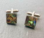 Paua Shell Cufflinks - by Mhairi Sim - Girl Paua