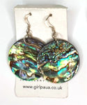 Paua Shell Natural Earrings - by Mhairi Sim - Girl Paua