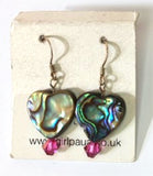 Paua Shell and Crystal Earrings - by Mhairi Sim - Girl Paua