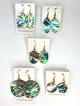 Paua Shell Natural Earrings - by Mhairi Sim - Girl Paua