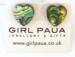 Paua Shell Stud Earrings - by Mhairi Sim - Girl Paua