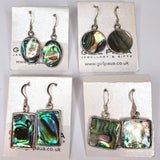 Paua Shell Frame Earrings - by Mhairi Sim - Girl Paua