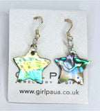 Paua Shell Natural Earrings - by Mhairi Sim - Girl Paua