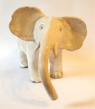 Raku Ceramic Elephant by George Thom