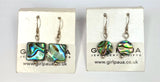 Paua Shell and Silver Bead Earrings - by Mhairi Sim - Girl Paua