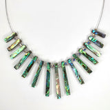 Paua Shell Fan Necklace - by Mhairi Sim - Girl Paua