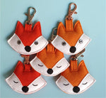 Felt Fox Keyring - by Lucy Jackson