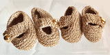 Metallic Yarn Baby Shoes by Caroline Bruce