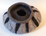 Black and Grey Bowl- by Lynn Ramsbottom - Irresistible Felt