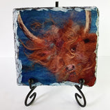 Needle Felted Designs on Hanging China Disc - by Lynne McGill - Lin-Pin