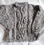 Chunky Kids Sweater Grey by Caroline Bruce