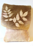 Leaf Design Felted Bag- by Lynn Ramsbottom - Irresistible Felt