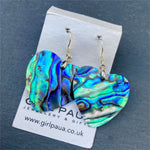 Paua Shell Natural Earrings - by Mhairi Sim - Girl Paua