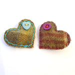 Wool Heart No Waste Brooches - by Lucy Jackson