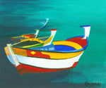 Boats -Various Small Mounted Prints - By Gillian Kingslake