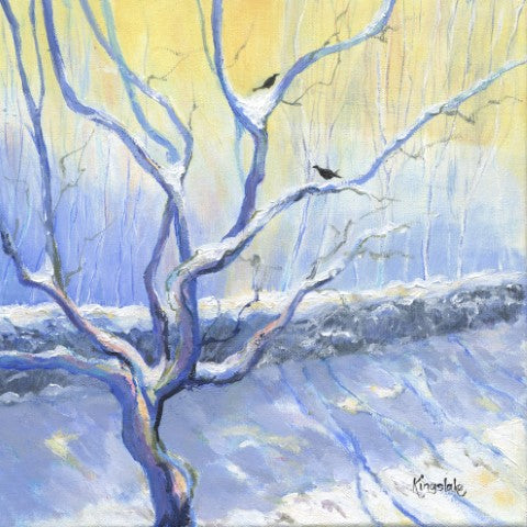 'Winter Sunshine' unframed original Acrylic painting by Gillian Kingslake