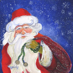 "A Present from Santa" Original mounted Acrylic Painting by Gillian Kingslake