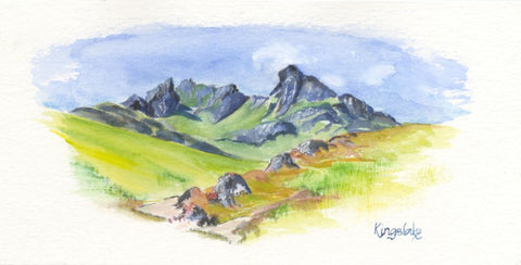 'The Cobbler' - unframed original watercolour- by Gillian Kingslake