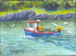 Various small box canvases - by Gillian Kingslake