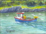 Various small box canvases - by Gillian Kingslake