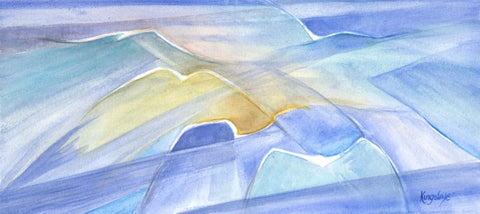 "Shapes of Flight" - unframed original Watercolour- by Gillian Kingslake