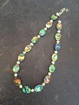 Beautiful Paua Shell & Freshwater Pearl Necklace - by Mhairi Sim - Girl Paua