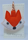 Felt Fox Keyring - by Lucy Jackson