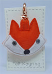 Felt Fox Keyring - by Lucy Jackson