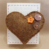 Wool Heart Brooches - by Lucy Jackson