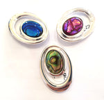 Large Oval Brooches  -by Mhairi Sim - Girl Paua