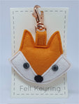 Felt Fox Keyring - by Lucy Jackson