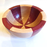 Purple Heart and Maple Small Segmented Bowl by Neil Paterson