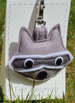 Felt Raccoon Keyring - by Lucy Jackson