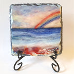 Rainbow of Hope on Slate - by Lynne McGill - LinPin