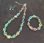 Beautiful Paua Shell & Freshwater Pearl Necklace - by Mhairi Sim - Girl Paua