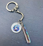 Paua Shell Charm Keyrings - by Mhairi Sim - Girl Paua